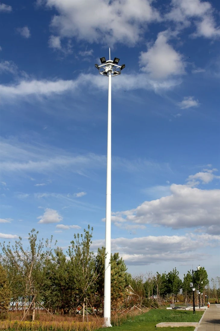 Rasing And Lowering Device High Mast Lighting With Octagonal, Dodecagon Type
